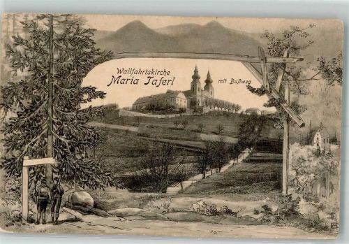 Maria Taferl Wallfahrtskirche mit Bußweg