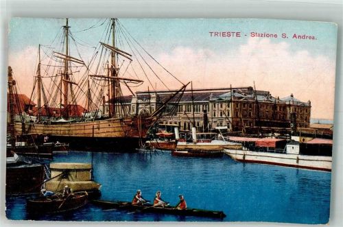 Trieste / Triest / Trst 1925 Bahnhof S. Andrea Hafen