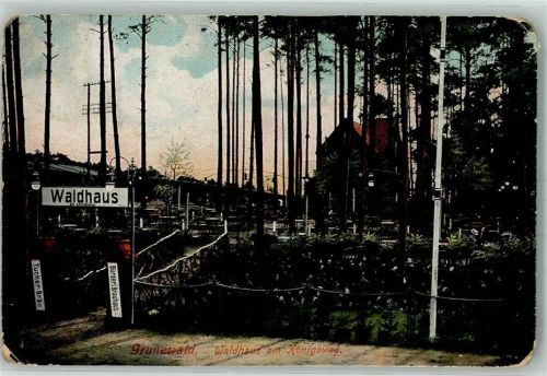 Grunewald 1907 Gasthaus Waldhaus am Königsweg