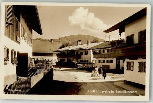 Benediktbeuern WK II Adolf Hitler Straße Foto Thoma