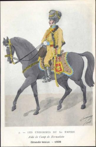 um 1908 Militär, Grande tenue, Soldat, Künstler AK