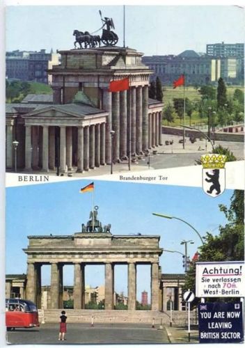1966 Berlin: Brandenburger Tor, Wappen,Hans Andres