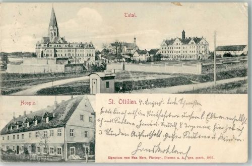 St. Ottilien 1904 Kloster und Hospiz Fotograf Max Merz