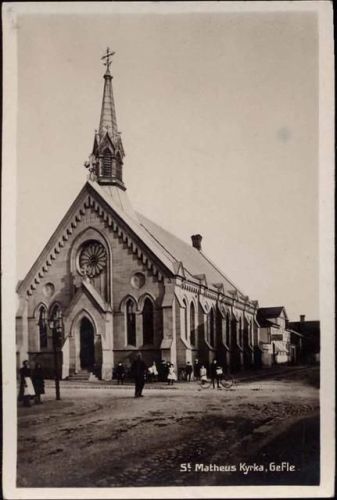 1930/40 Gefle, St. Matheus Kirche.Schweden.,M. Lundahls Missionsbokhandel