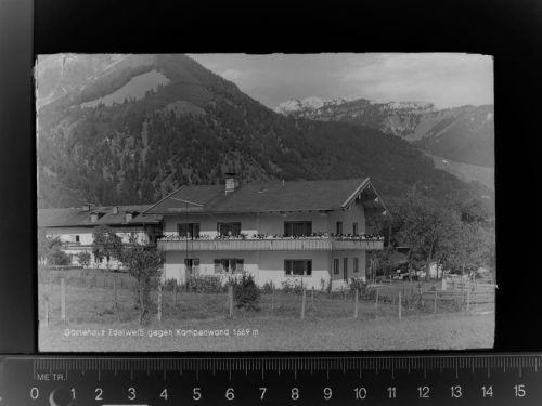 83259 W8211 Ettenhausen GLASNEGATIV Gästehaus Edelweiß