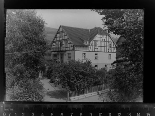 59955 W5788 Züschen , Westf GLASNEGATIV Haus Talblick