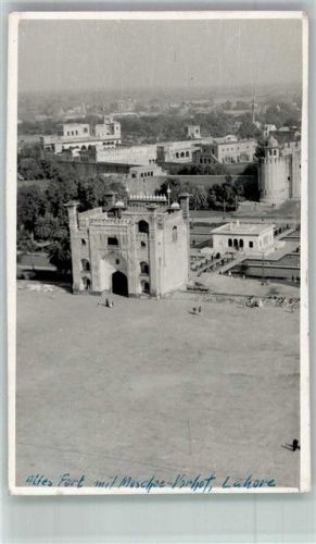 Lahore 1958 Moschee Fort Ort handschriftlich