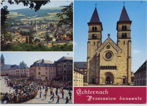 1994 Echternach, Luxemburg, Ansichten, Basilika St. Willibrod, Procession dansante,Messageries Du Livre AKU2