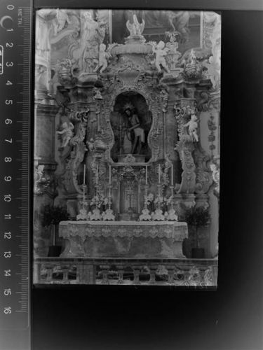 86989 W8924 Wies , Oberbay GLASNEGATIV Kirche