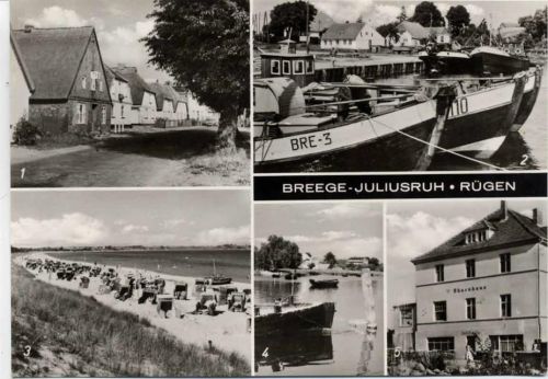 18556 O2338 Breege 1975 - Breege, 4 Ansichten,Bild und Heimat Reichenbach AKU1