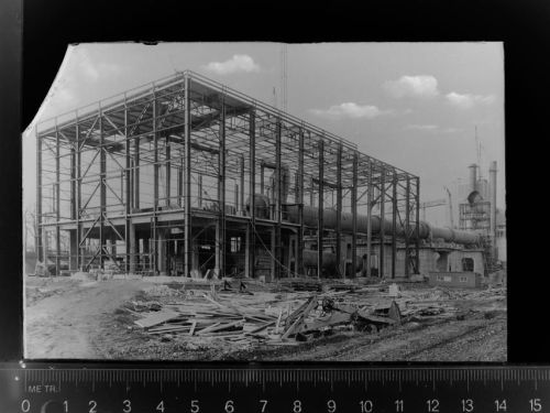 59519 W4773 Körbecke , Möhnesee GLASNEGATIV Industrie