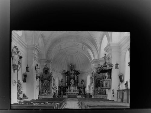83703 W8184 Gmund a. Tegernsee GLASNEGATIV Kirche
