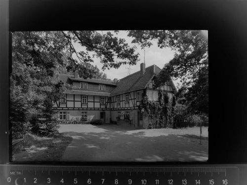 34628 W3579 Steina , Kr Ziegenhain, Hess GLASNEGATIV Rasthaus