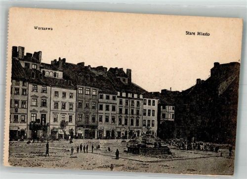 Warschau 1915 Feldpost WK I 1.Garde-Inf.Div. Marktplatz