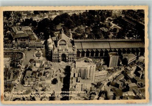 Antwerpen Fliegeraufnahme Zentral- Bahnhof