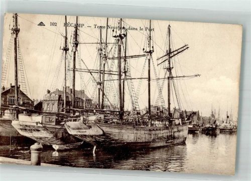 Fecamp Hafen Segelschiffe