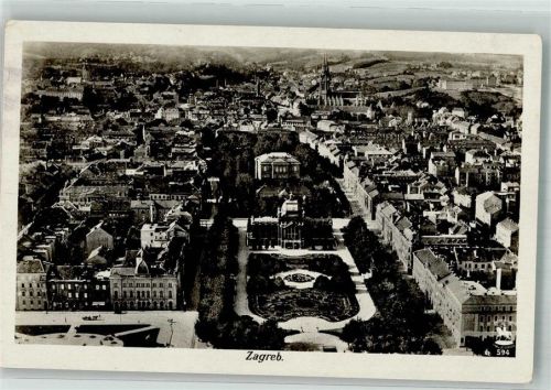 Zagreb 1930 Fliegeraufnahme