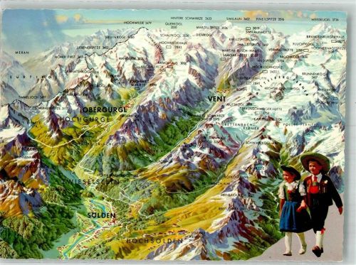 Sölden Tracht Kinder Landkarte Panorama Inner-Ötztal