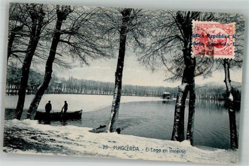 Puigcerda Winter Marke Bildseitig