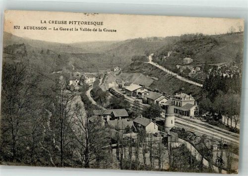 Aubusson 1917 Bahnhof Vallée de la Creuse