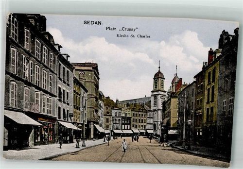Sedan Platz Crussy Kirche St. Charles