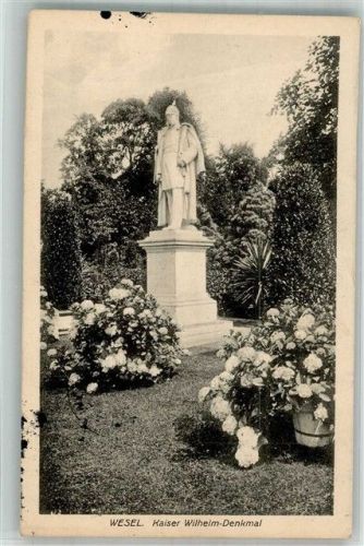 Wesel 1916 Kaiser-Wilhelm I Denkmal Feldpost WK I Feld-Artl.-Regt. 7