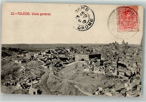 Toledo 1912 Marke bildseitig