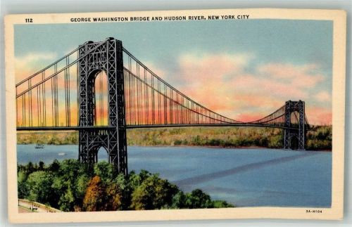 New York City George Washington Bridge Hudson River