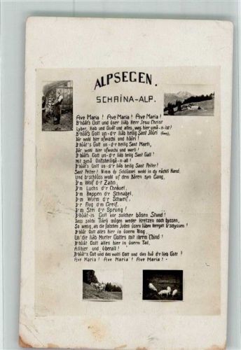 1920 Alpsegen Schrina-Alp
