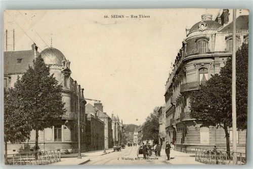 Sedan 1914 Rue Thiers Feldpost WK I Nr. 7