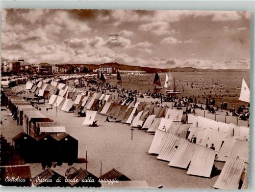 Cattolica 1948 Schwimmbad Strand