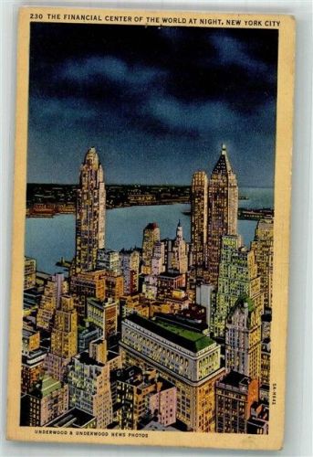 New York City Financial Center Nacht