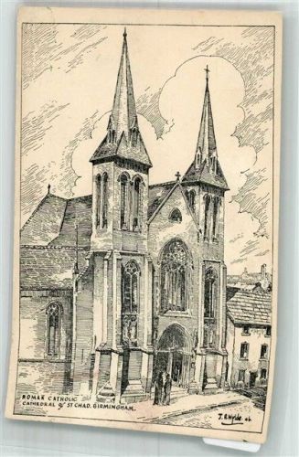 Birmingham Kath. Kirche St.Chad sign. Wylde