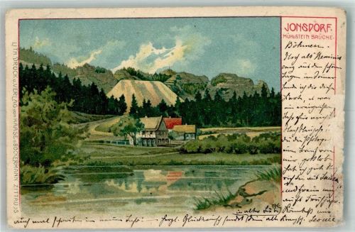 Kurort Jonsdorf 1902 Lithographie Mühlsein Brüche