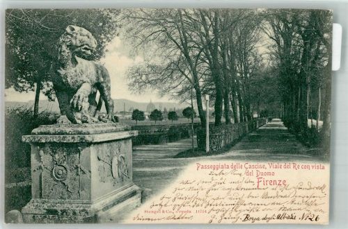 Firenze 1900 Denkmal Viale del Re