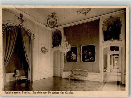 Breslau 1967 Schloss Schlafzimmer Friedrich des Großen