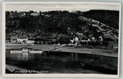 Diesbar-Seußlitz Panorama des Ortes Verlag Brück & Sohn No. 27892