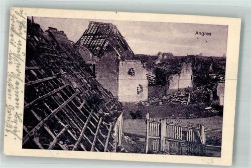 Angres 1916 Feldpost WK I 6.Res. Div. Trümmer
