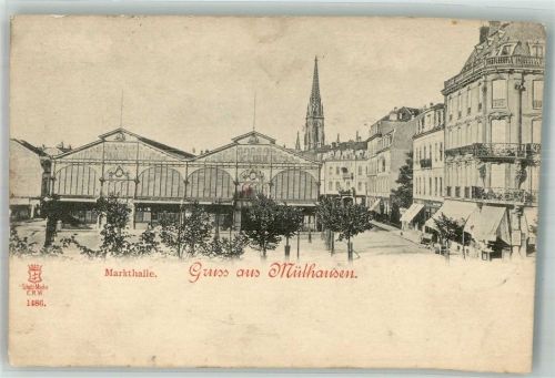 Mulhausen 1900 Markthalle