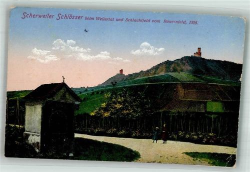 Scherwiller 1916 Scherweiler Schlösser Schlachtfeld 1525 Feldpost WK I 39.Res.Div.