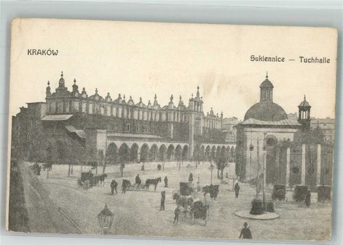Krakau 1914 Tuchhalle Feldpost WK I