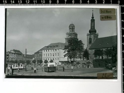 Witten Kleber auf Schutzfolie Marktszene Straßenbahn
