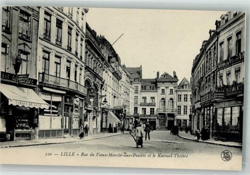 Lille Geschäft Kursall -Theater Rue du Vieux Marché aux Polets