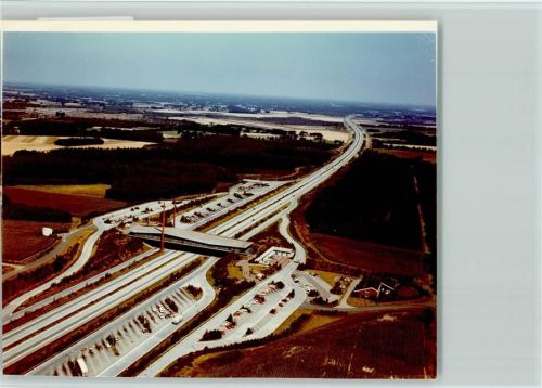 Damme Luftaufnahme Autobahnraststätte