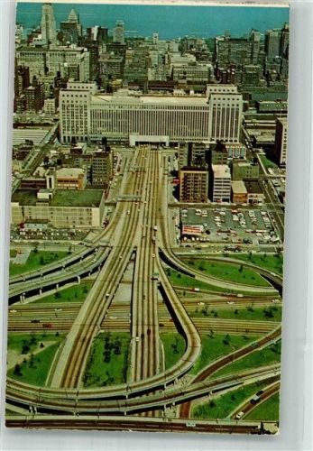 Chicago 1976 Eisenhower Expressway Luftpost