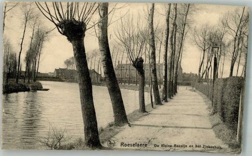 Roulers 1915 Feldpost WK I XXVI.Res.Armee Korps Kleine Bassijn Ziekenhuis