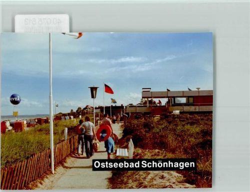24398 W2343 Schönhagen , Schwansen FOTO KEINE AK Strandpromenade