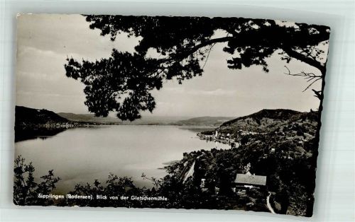 Sipplingen Panorama des Ortes am Obersee mit Pfarrkirche St. Martin