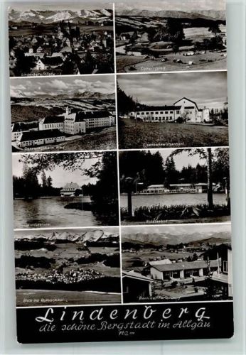 Lindenberg Lindenberg Campingplatz Genesungsheim Ried Eisenbahnwaisenhort Waldseehotel Waldseebad Blick ins Rothachtal Berliner Feriendorf