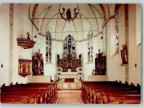 Merl Kath. Pfarrkirche Innenaufnahme Gotischer Hochaltar Flämische Schnitzkunst